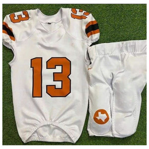 ชุดยูนิฟอร์มอเมริกันฟุตบอลสำหรับทีมเยาวชนแบบกำหนดเอง ขายส่งเสื้อซับลิเมชั่นเปล่า ผ้าทวิลล์ ชุดฝึกซ้อมอเมริกันฟุตบอล - Product Image 1