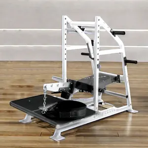 Plaat Geladen Staande Pit Squat Machine Custom Hip Gym Fitness Platform Weerstand Band Neushoorn Riem Squat Machine