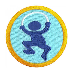 Écussons brodés personnalisés de haute qualité OEM, fabriqués sur mesure en tissu sergé, badges brodés thermocollants pour vêtements - Product Image 1