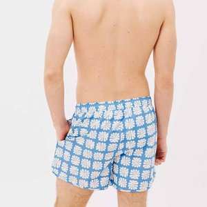 Custom Men's Solid Swim Shorts OEM Service 100% <b>Polyester</b> Quick Dry Board Shorts for Beach Summer - Product Image 3