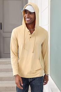 Sweat-shirts à capuche d'hiver personnalisés par sublimation pour hommes, 100 % coton, écologiques, fabriqués en usine, tissu doux et respirant, vente en gros OEM/ODM - Product Image 4