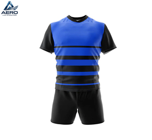 Uniformes de Rugby Impresos, Conjunto Completo de Rugby que Incluye Camiseta, Pantalones Cortos, Calcetines, Nombre del Equipo Personalizado, 100% Poliéster para Competiciones de Liga - Product Image 2