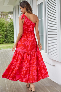 Women's Early Autumn New Solid Casual Sleeveless Maxi Three-Layer Cake <b>Dress</b> with Natural Waist A-Line Silhouette - Product Image 6