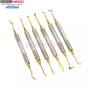 Juego de 5 Instrumentos Manuales para Relleno de Senos, Instrumentos Quirúrgicos de Ortodoncia de Doble Extremo - Product Image 3