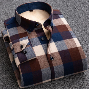 Camisa de franela a cuadros oversize de verano para hombre, estilo crop, con botones, personalizada al por mayor - Product Image 4