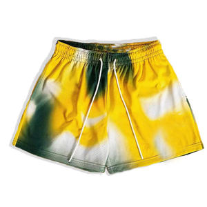 Pantalones Cortos de Baloncesto Blancos para Hombre con Logotipo Naranja Sun, Cintura Media, Cordón Ajustable, Bolsillos, Transpirables, Casuales, de Poliéster con Estampado por Transferencia Térmica - Product Image 3