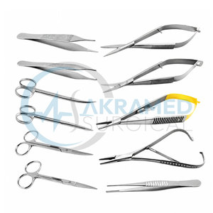 Ensemble d'instruments de microchirurgie dentaire de haute qualité, 11 pièces, en acier inoxydable, réutilisable, certifié CE, kit chirurgical - Product Image 2