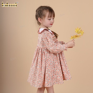 Vestido Floral de Otoño para Niñas, Modelo Ditsy, Sin Mangas, Corte en A, 100% Algodón, Bordado a Mano, ODM DR4494 - Product Image 2