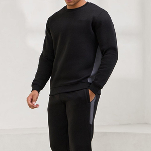 Sweat-shirt en molleton épais vierge à manches longues de haute qualité pour hommes, personnalisable avec logo, col rond, vente en gros - Product Image 1