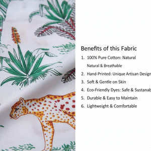 Bata Kimono de Algodón con Estampado Animal Blanco, Larga, Ligera, con Bolsillo Frontal, para Verano y Spa - Product Image 6