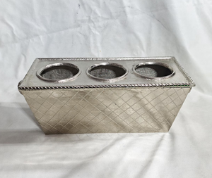 Cubo de Hielo de Aluminio Plateado Irregular de Lujo, Enfriador de Vino y Champán Grande para Restaurantes de Alta Gama y Suministros de Bar para Hoteles, Diseño de Enfriador - Product Image 5