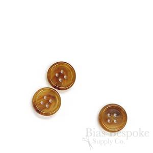 High Quality Custom Round 4-Hole Buffalo Horn Animal Style Durable <b>Handmade</b> Sewing Buttons for <b>Clothes</b> Shirt Suit - Product Image 4