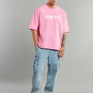 Camiseta para Hombre, 100% Algodón, Hombros Caídos, Estilo Oversize, de Lujo, con Logotipo Personalizado, Impresión DTG, Camiseta Gráfica para Hombre - Product Image 2