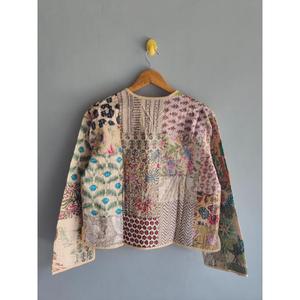 Chaqueta Acolchada de Algodón con Estampado Floral para Mujer, Estilo Vintage, Patchwork, Cárdigan de Invierno, Prenda Exterior Étnica Informal, Regalo para Ella - Product Image 6