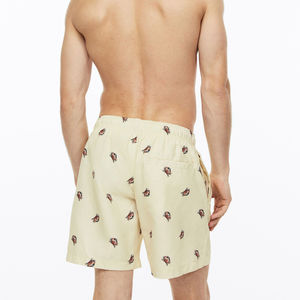 Shorts de bain décontractés personnalisés pour la plage, service OEM de haute qualité, polyester/coton respirant, séchage rapide, sport - Product Image 4