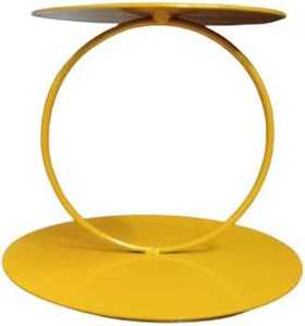 Antique Style Metal Pedestal Fruit Bowl Leaf Design Decorative Serving Tray Centerpiece Stand for Dining <b>Table</b> <b>Party</b> Decor - Product Image 2