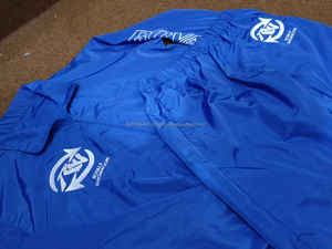 Vêtements de sport en nylon personnalisés pour hommes, survêtements, veste zippée, ensemble de jogging, survêtement brodé en blocs de couleurs, coupe-vent, sueur - Product Image 2