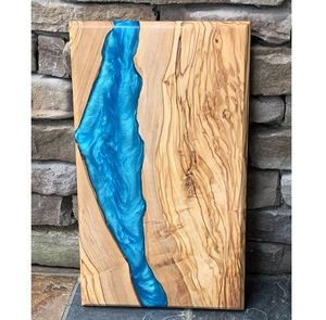 เขียงไม้เรซิ่นทำมือแบบยั่งยืน ปลอดภัยสำหรับเครื่องล้างจาน เหมาะสำหรับเชฟมืออาชีพ - อเนกประสงค์สำหรับเสิร์ฟและหั่น - Product Image 1