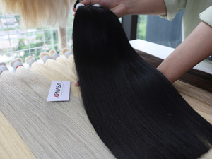 Prix de gros Extensions de cheveux en vrac Cheveux humains Double noyade 100 grammes Couleurs claires 14 pouces - Product Image 3