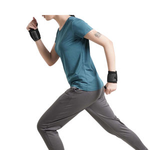 Camiseta Deportiva de Manga Corta para Mujer, Transpirable, Cuello Redondo, Ligera, de Secado Rápido, para Gimnasio, Fitness, Running, Yoga, Ropa Deportiva Informal - Product Image 4