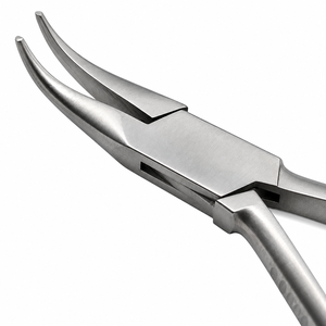 Bent Curved Short Snipe <b>Nose</b> Pliers INOX Stainless Steel Jewelry Wire Forming Tool ZetomedPro - Product Image 3