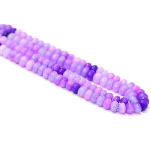 Hermosas cuentas de ópalo en tono púrpura, forma redonda y lisa, 15 pulgadas, 7-9 mm, cuentas de ópalo en tono púrpura, piedras preciosas lisas, para la elaboración de joyería con cuentas. - Product Image 3