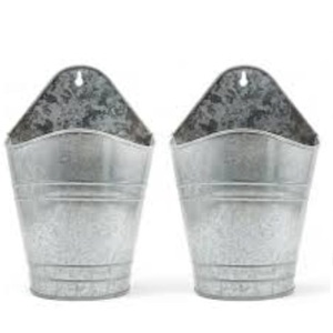 Pot de fleurs en métal galvanisé de style moderne, décoratif pour l'extérieur, pour la maison et le jardin, au prix de gros - Product Image 5