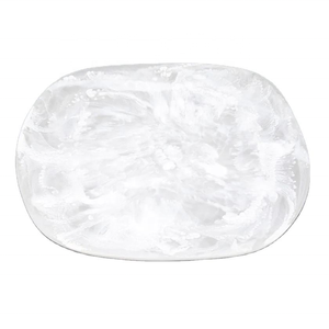 Artizon Studio Organic Shape <b>Large</b> Size Handmade Biodegradable Eco-Friendly Resin Platter Food Serving <b>Tray</b> Colorful Swirl - Product Image 1