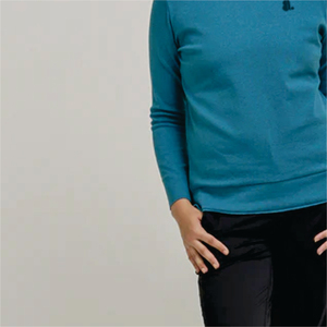 T-shirt décontracté d'été pour femme à col roulé, manches longues, 100 % coton biologique, avec logo, séchage rapide, respirant, écologique - Product Image 4