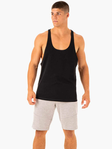 Débardeur tricoté personnalisé pour homme, col rond, couleur unie, sportif, 100 % coton, respirant, séchage rapide, écologique, pour la gym et la musculation - Product Image 4