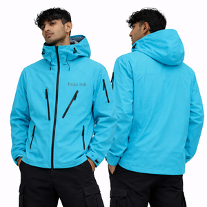 Chaqueta impermeable y transpirable para hombre, ligera, cortavientos, con capucha. - Product Image 1