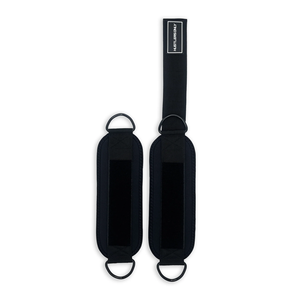 Tobilleras de neopreno acolchadas para levantamiento de pesas, correas ajustables con anillas en D para cable, accesorio para gimnasio y entrenamiento físico. - Product Image 4