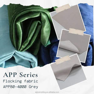 Customize Rayon Woven Back APP 54inch High Grade Flocking Polyester <b>Fabric</b> APP80-4000 <b>Grey</b> - Product Image 2