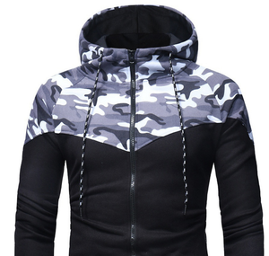 เสื้อฮู้ดลายพรางฤดูหนาวแบบระบายอากาศได้ ปรับแต่งได้ตามต้องการ พร้อมซิป ดีไซน์ลายพรางสำหรับผู้ชาย ขายส่ง - Product Image 3