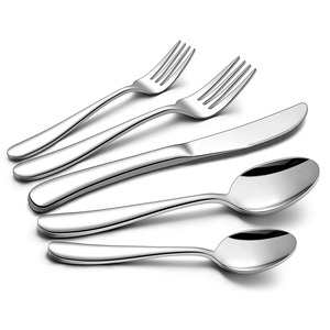Ensemble de couverts en acier inoxydable de haute qualité, 5 pièces, qualité exceptionnelle à prix de gros - Product Image 6