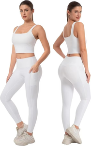 Meilleur design OEM, leggings pour femmes grandes tailles, ensemble de yoga, haute qualité, séchage rapide, respirant, respectueux de l'environnement, ensembles de fitness - Product Image 2