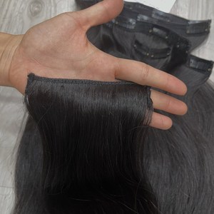 SUPER OFERTA Extensiones de Cabello Natural con Clip, Varios Colores, Cabello Humano Vietnamita, Sin Caída, Sin Enredos - Product Image 6