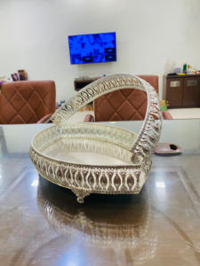 ชุดถาดเงินเยอรมันสำหรับใส่ตะกร้าตะกร้าของขวัญถาดตกแต่งสำหรับเทศกาลชุดถาดพูจา - Product Image 1