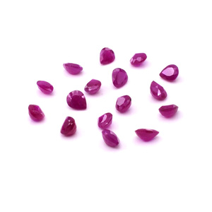 Perles de rubis naturels africains non traités, calibrées 5x6mm, pierres précieuses de rubis naturelles facettées pour la fabrication de bijoux, prêtes à l'emploi - Product Image 3