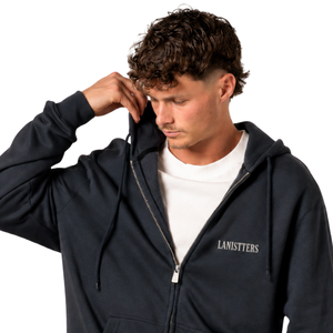 Custom Mens Full Zip <b>Hoodie</b> Regular Fit Fleece Hooded Sweatshirt With Two Front Pockets Small Chest Logo Casual Apparel Supplier - Product Image 3