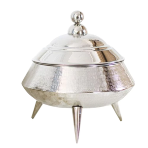 Casserole en acier inoxydable de haute qualité à 100 %, boîte à chapati à prix avantageux en provenance d'Inde, design durable et très vendu avec trois pieds - Product Image 1