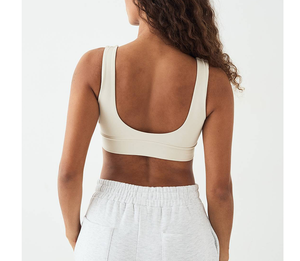 Soutien-gorge de sport push-up personnalisé TikTok pour femme, vêtements d'entraînement, haut uni en Spandex pour le baseball, fabriqué par un fabricant de vêtements de sport - Product Image 3