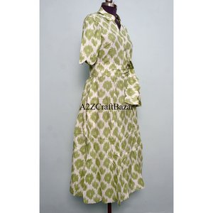 Vestido Maxi Informal y Cómodo de Tela 100% Algodón para Niñas, Mujeres y Señoras, para Usar en la Playa o en Fiestas, Vestido Maxi Elegante y Recto de Diseñador - Product Image 5