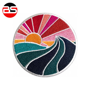 Parche Bordado Adhesivo de Borde Merrow de Color Sólido, Diseño Más Reciente, Más Vendido, Bajo MOQ - Product Image 3