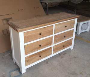 Vietnam Manufacturer's Oak Dresser 9 Strongly Constructed Bedroom <b>Furniture</b> <b>Flat</b> <b>Pack</b> Non-Toxic Water Base Finish Disassembled - Product Image 1