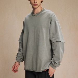 เสื้อยืดแขนคู่สุดเท่สำหรับผู้ชายจากซัพพลายเออร์ปากีสถาน พร้อมบริการ OEM ODM เสื้อผ้าทันสมัยสวมใส่สบายสำหรับผู้ซื้อ - Product Image 4
