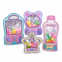 Sachets personnalisés imprimés pour bonbons, forme originale, pochettes verticales, sacs en plastique thermoscellables à motif de dessin animé mignon pour snacks et friandises