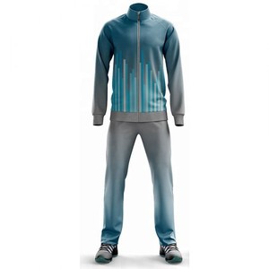 Wholesale Custom Mens Plus Size Winter Full Zip <b>Track</b> <b>Jacket</b> Contrast Panel Design Knitted Breathable Quick Dry Sportswear - Product Image 4