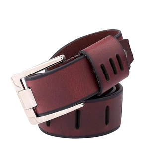 Cinturón de Cuero Genuino para Hombre con Logotipo Personalizado, Hebilla Ancha de Piel de Vaca Vintage, Correa Casual para la Cintura, Cinturones de Lujo para Hombre al por Mayor OEM - Product Image 4