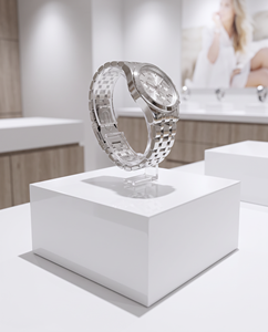 Design Acrylic and Wooden Watch Display Block with Cuff for Retail - Product Image 1